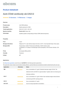 Anti-CD68 antibody ab125212 Product datasheet 18 Abreviews 5 Images