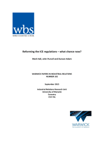 Reforming the ICE regulations – what chance now?