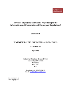 How are employers and unions responding to the  Mark Hall