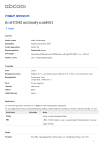 Anti-CD43 antibody ab68421 Product datasheet 2 Images Overview