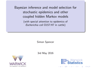 Bayesian inference and model selection for stochastic epidemics and other
