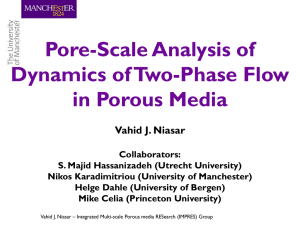 Pore-Scale Analysis of Dynamics of Two-Phase Flow in Porous Media