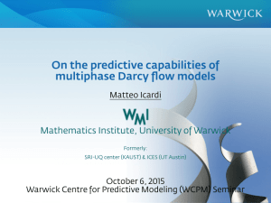 On the predictive capabilities of multiphase Darcy ﬂow models Matteo Icardi
