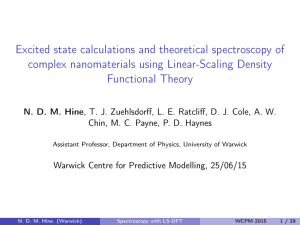 Excited state calculations and theoretical spectroscopy of
