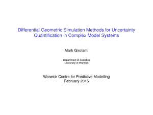 Differential Geometric Simulation Methods for Uncertainty Quantification in Complex Model Systems