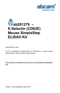 ab201279  – E-Selectin (CD62E) Mouse SimpleStep ELISA® Kit