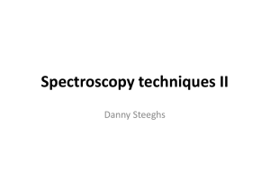 Spectroscopy techniques II Danny Steeghs