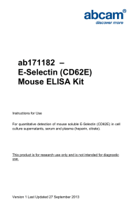 ab171182  – E-Selectin (CD62E) Mouse ELISA Kit