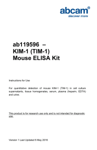 ab119596  – KIM-1 (TIM-1) Mouse ELISA Kit