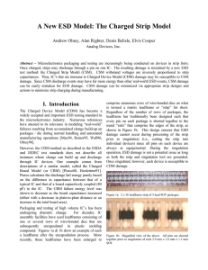 A New ESD Model: The Charged Strip Model