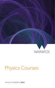 physics courses 2016