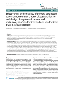 Effectiveness and efficiency of primary care based