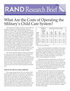 What Are the Costs of Operating the Military’s Child Care System?