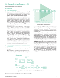 Ask the Applications Engineer—30 by Adrian Fox [] PLL SYNTHESIZERS