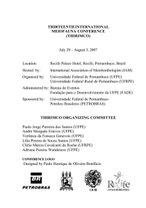 THIRTEENTH INTERNATIONAL MEIOFAUNA CONFERENCE (THIRIMCO) July 29 – August 3, 2007