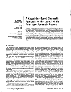 A  Knowledge-Based Diagnostic Auto-Body  Assembly  Process J.  Shi