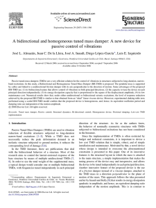 A bidirectional and homogeneous tuned mass damper: A new device... passive control of vibrations , Luis E. Izquierdo