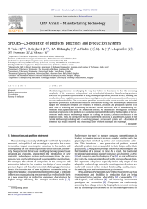 SPECIES—Co-evolution of products, processes and production systems (1) , S.T. Newman (2)