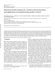 Statistical modal analysis for variation characterization