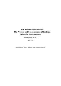 Life after Business Failure: The Process and Consequences of Business
