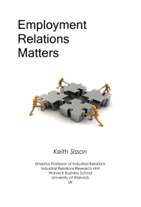 Employment Relations Matters Keith Sisson