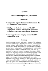 Appendix The UK in comparative perspective