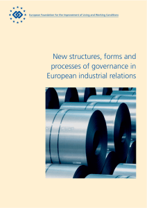 New structures, forms and processes of governance in European industrial relations