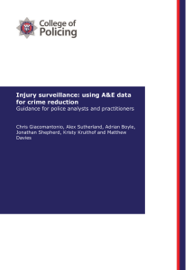 Injury surveillance: using A&amp;E data for crime reduction