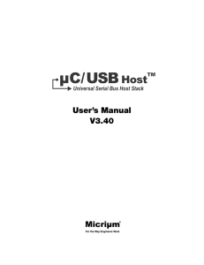 μC/ USB Host User’s Manual V3.40