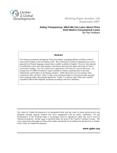 Working Paper Number 126 September 2007