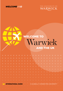 Warwick welcome to and the uk welcome