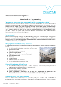 Mechanical Engineering What can I do with a degree in…..