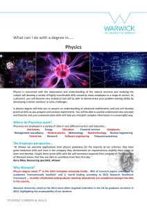 Physics What can I do with a degree in…..