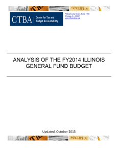 ANALYSIS OF THE FY2014 ILLINOIS GENERAL FUND BUDGET  Updated, October 2013