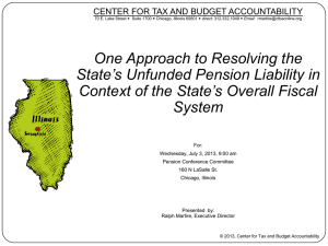 One Approach to Resolving the State’s Unfunded Pension Liability in