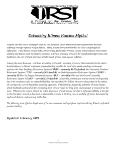   Debunking Illinois Pension Myths! 