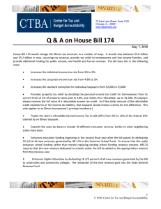 Q &amp; A on House Bill 174    May 7, 2010