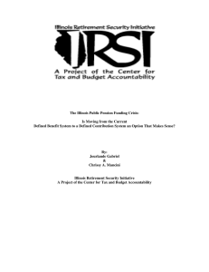 The Illinois Public Pension Funding Crisis: Is Moving from the Current