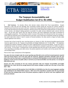 The Taxpayer Accountability and Budget Stabilization Act (P.A. 96-1496) 1.