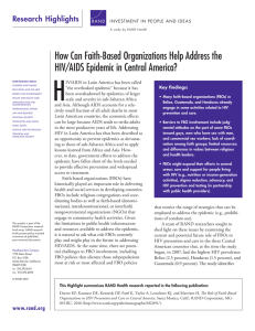 H How Can Faith-Based Organizations Help Address the