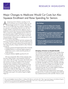 A Major Changes to Medicare Would Cut Costs but Also