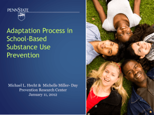 Adaptation Process in School-Based Substance Use Prevention