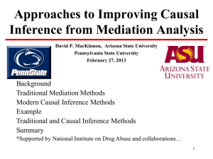 Approaches to Improving Causal Inference from Mediation Analysis