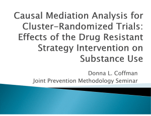 Donna L. Coffman Joint Prevention Methodology Seminar