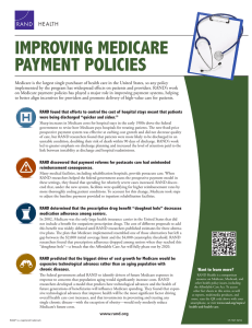 IMPROVING MEDICARE PAYMENT POLICIES HEALTH