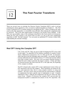 12 The Fast Fourier Transform