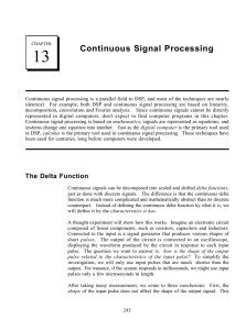 13 Continuous Signal Processing