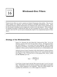 16 Windowed-Sinc Filters