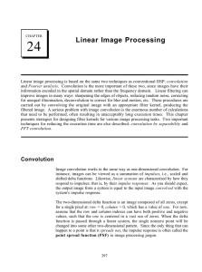 24 Linear Image Processing
