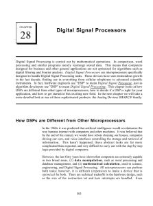 28 Digital Signal Processors